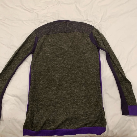 VPL grey and purple metallic knit top - S - Picture 4 of 8